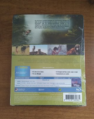 (SI ENVIO) EL LIBRO DE LA SELVA STEELBOOK BLU-RAY