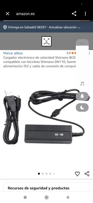 Cargador Batería Bicicleta Shimano Di2