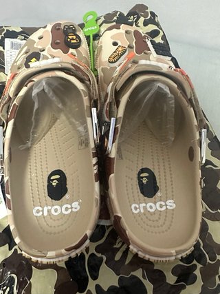 Crocs x Bape Talla 41 Camuflaje Marrón