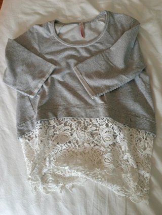 Maglia estiva maniche 3/4 con pizzo