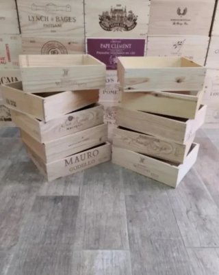 10 bandejas de madera para almacenaje expositores.