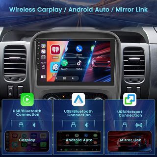 FULUKU 2+64G AutoRadio 9'' Android Renault Trafic