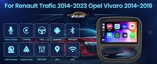 FULUKU 2+64G AutoRadio 9'' Android Renault Trafic