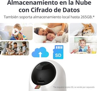 SWITCHBOT cámara Wi-Fi 2K 360 interior detección