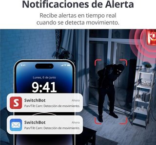 SWITCHBOT cámara Wi-Fi 2K 360 interior detección