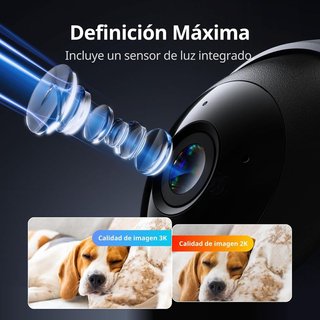 SWITCHBOT cámara Wi-Fi 2K 360 interior detección