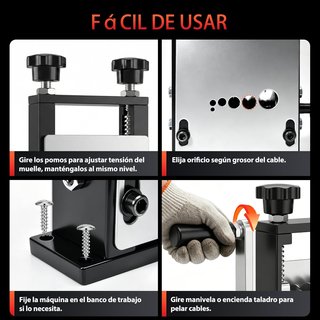 ESOHOT Pelacables 3–17 mm 6 Canales 5 Cuchillas