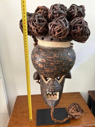 Maschera Africana Antica Originale Certificata