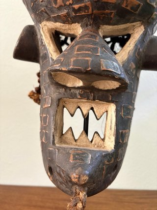 Maschera Africana Antica Originale Certificata