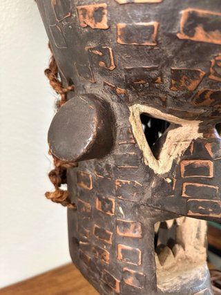 Maschera Africana Antica Originale Certificata