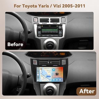 HIKITY Android15 4+64GB Autoradio 9'' Toyota Yaris