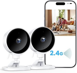 WOLFANG WS01 2x Cámara Vigilancia WiFi 2.4G 1080p
