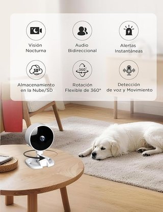 WOLFANG WS01 2x Cámara Vigilancia WiFi 2.4G 1080p