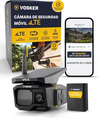 VOSKER VKX Cam 4G solar IP65 vídeos 15s a Demanda