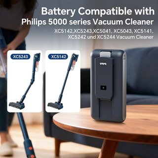 METACUCU batería 25.2V 3000mAh Aspiradoras Philips