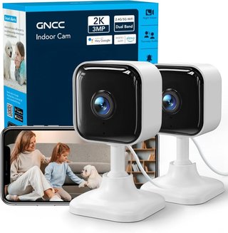 GNCC GC4 cámaras 2K IA WiFi Interior 2.4-5GHz 2Pcs