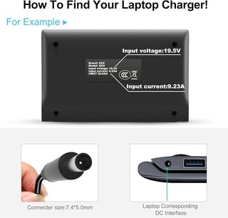 Vanzflow cargador 180W 19.5V 9.23A Dell Dock WD19