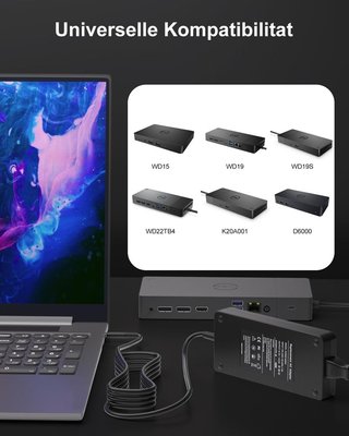 Vanzflow cargador 180W 19.5V 9.23A Dell Dock WD19