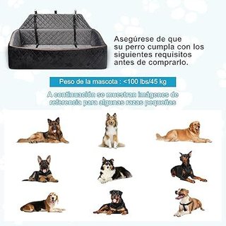 CEMOFE Asiento Coche Perros Grandes y Medianos