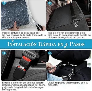 CEMOFE Asiento Coche Perros Grandes y Medianos