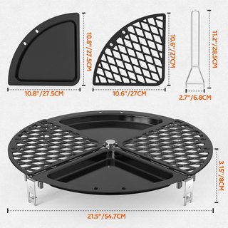 ONLYFIRE Plancha Parrilla Weber 57cm Ø 54,7cm