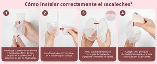 MOMAINI QY108 Pack 2 Sacaleches 4 Modos 12 Niveles