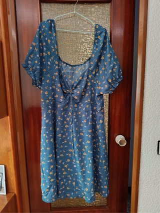 Vestido Shein floral azul