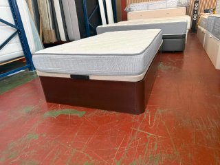 Canapé Madera Tapa 3D + Colchón Visco 105x190