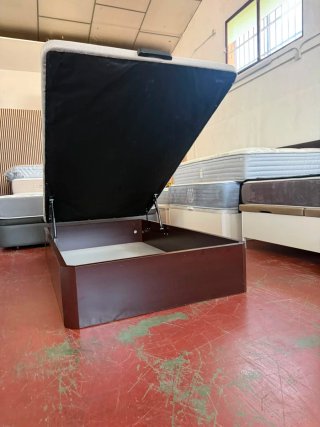 Canapé Madera Tapa 3D + Colchón Visco 105x190