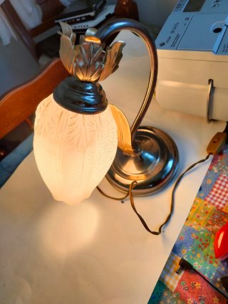 Lampada vintage vetro e metallo