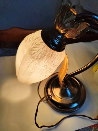 Lampada vintage vetro e metallo