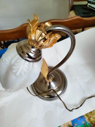 Lampada vintage vetro e metallo