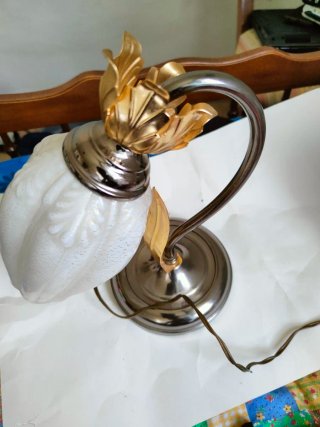 Lampada vintage vetro e metallo