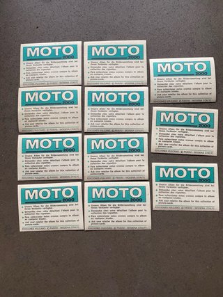 Cromos antiguos de motos