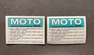 Cromos antiguos de motos
