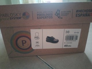 Zapatos escolar Pablosky azul marino