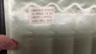 Servizio posate pesce Broggi placcato argento