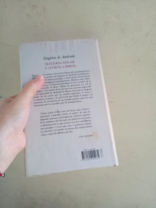 Materia solar y otros libros