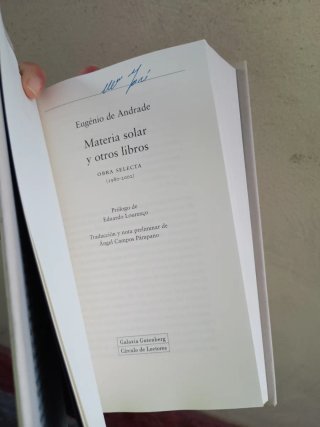 Materia solar y otros libros