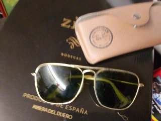 Gafas Ray-Ban Vintage Doradas y Verdes