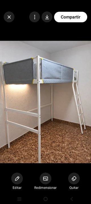 Litera alta blanca con barrera URGE VENTA MUDANZA