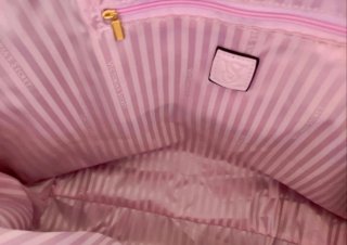 Bolso Victoria's Secret Rayas Rosa y Blanco