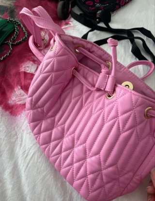 Bolso rosa acolchado