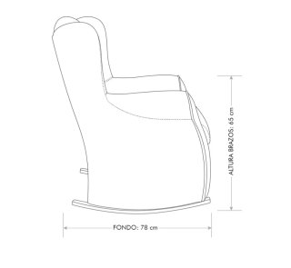 Sillón de lactancia orejero beige
