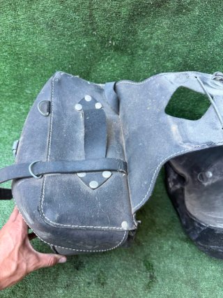 Alforjas Moto Custom Cuero Negro