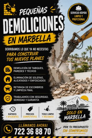 Servicio de demolicion en Marbella