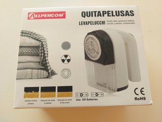 Quitapelusas eléctrico para ropa, sofás, camas.