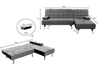 SOFA CAMA NUEVO EN NEGRO,IDEAL APARTAMENTOS