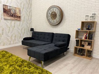 SOFA CAMA NUEVO EN NEGRO,IDEAL APARTAMENTOS