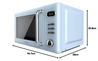 Microondas Cecotec Retro 20L Grill Azul